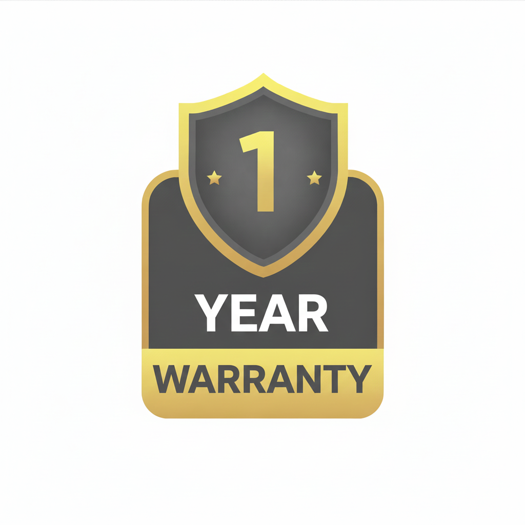1 Year Warranty